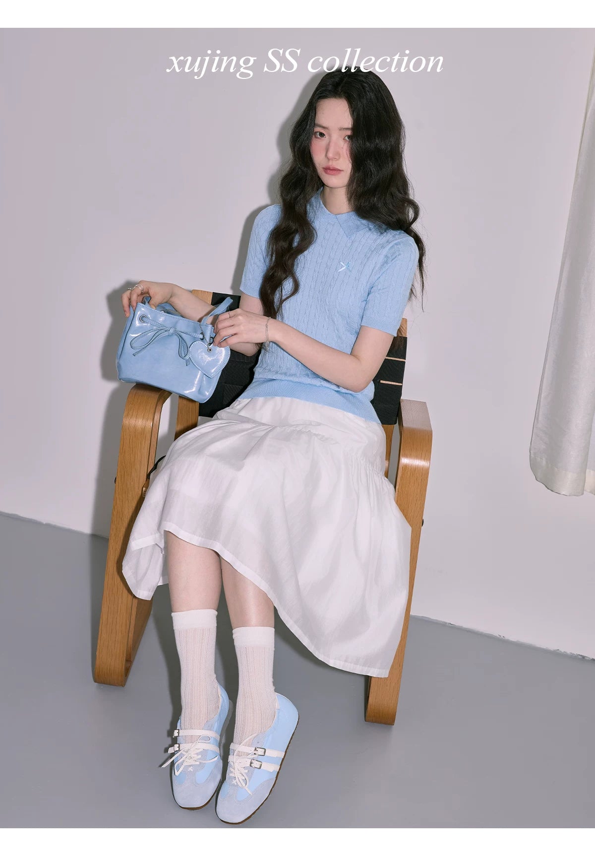 XUJING High Waist and Thin Versatile Medium and Long Dress