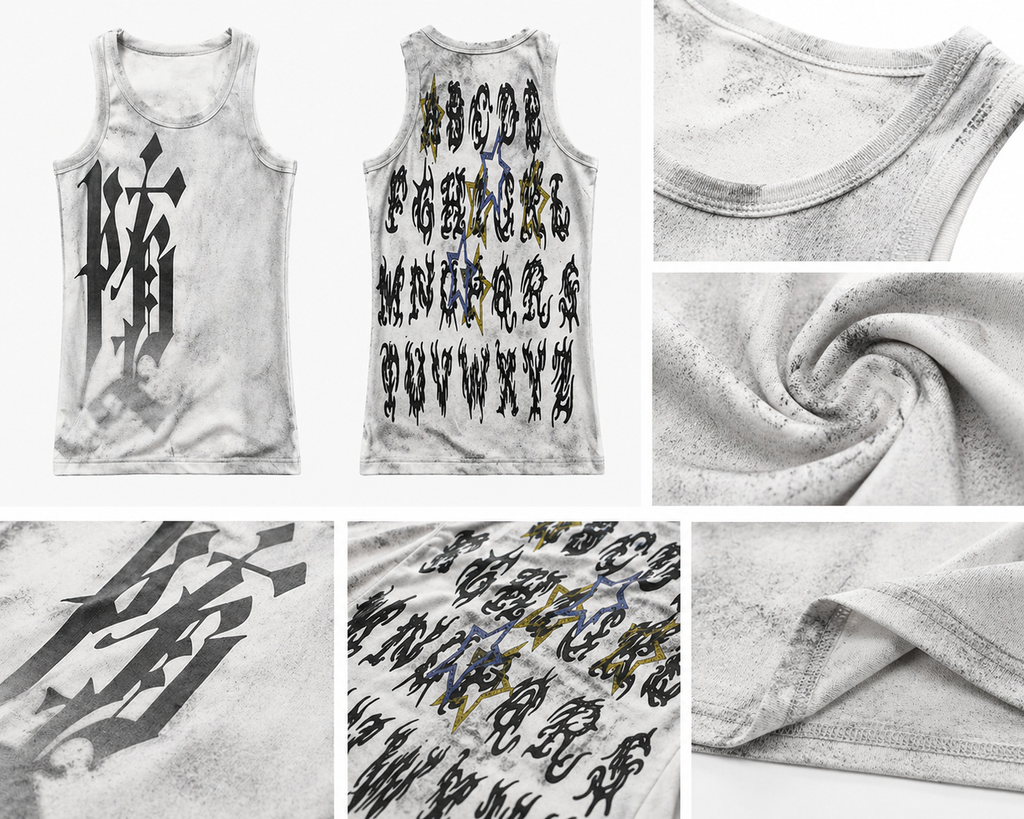 PAIKI Vintage Stained Casual Vest