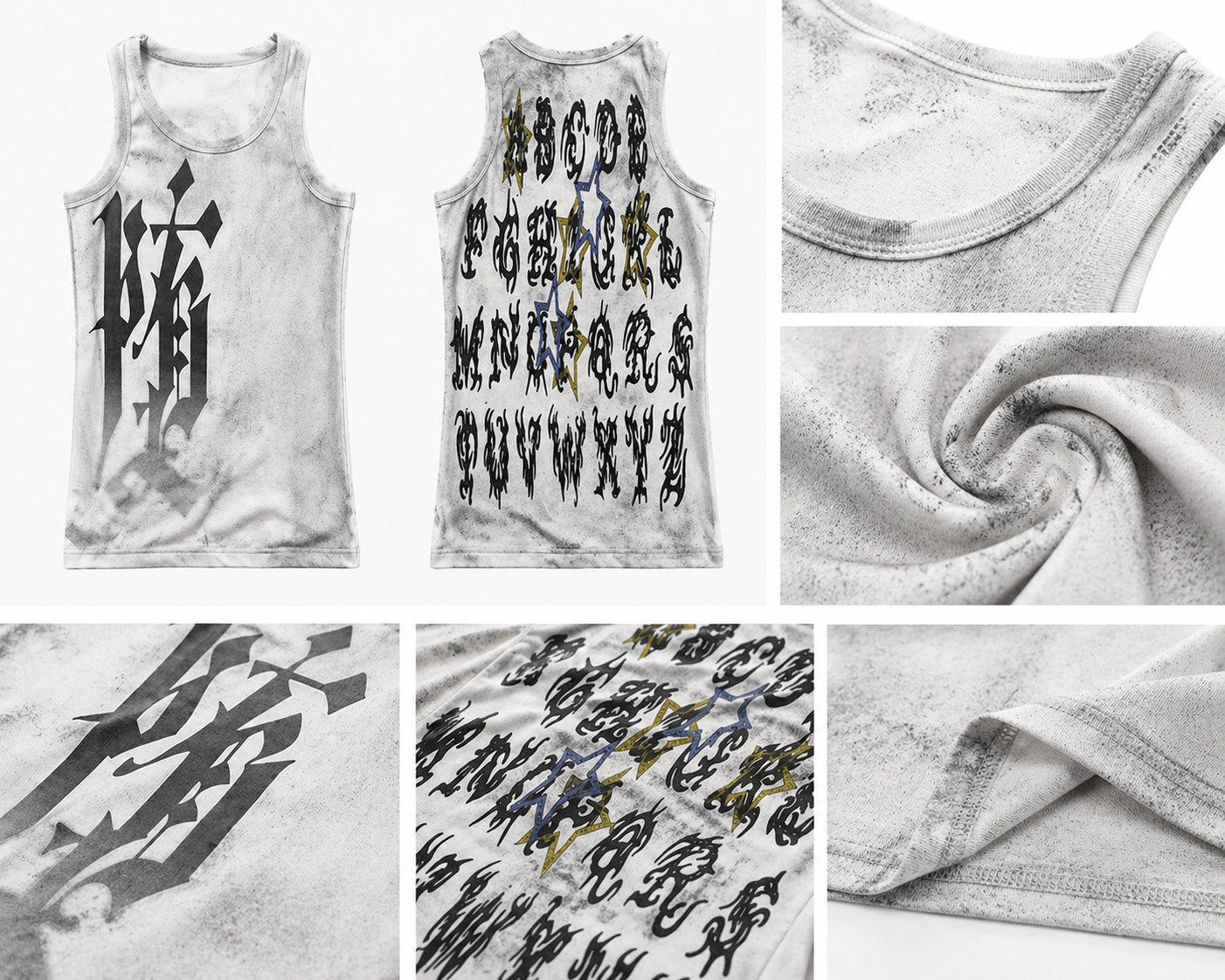 PAIKI Vintage Stained Casual Vest