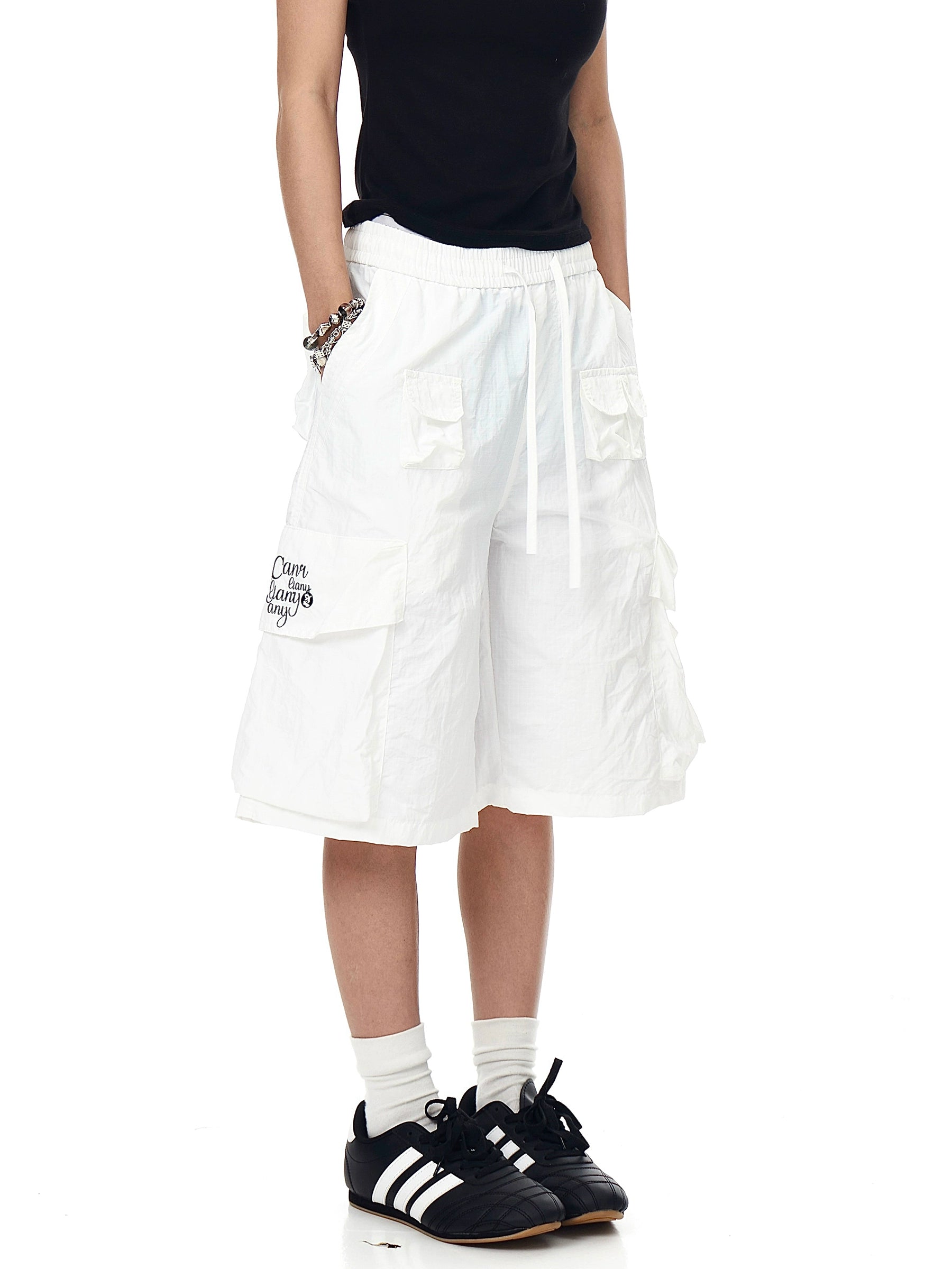 BLACKLISTS Quick-drying Multi-pocket Loose-fitting Five-point Pants