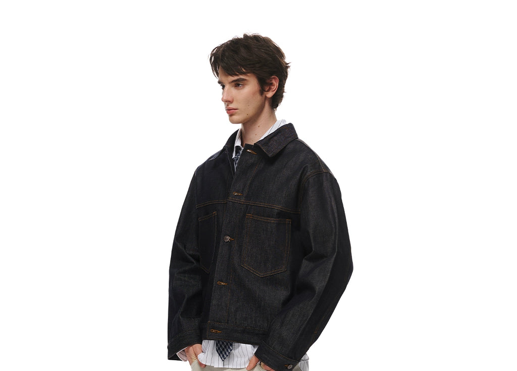 Loopsoon Original Cow Denim Casual Versatile Jacket