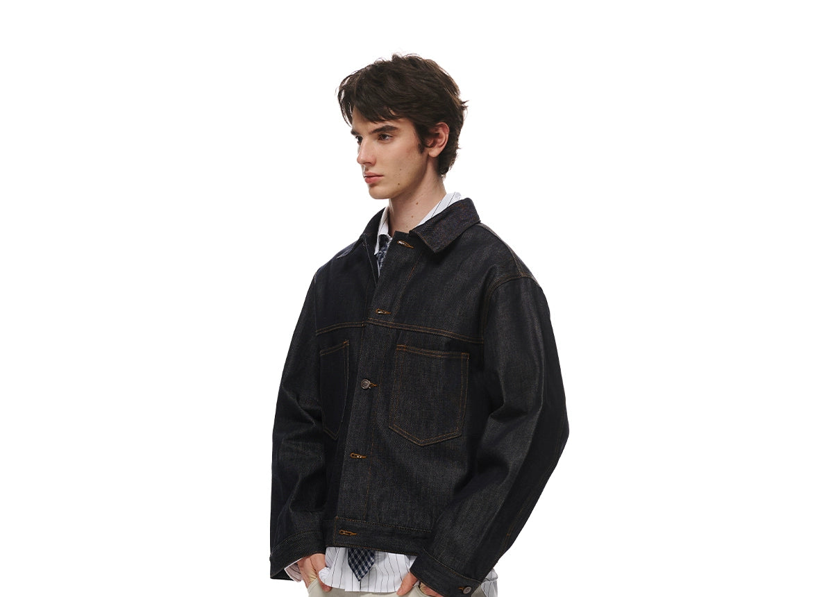 Loopsoon Original Cow Denim Casual Versatile Jacket