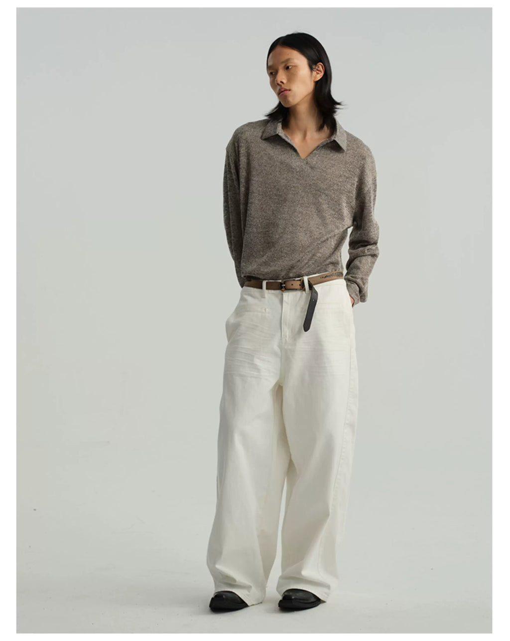 JCAESAR V-neck Versatile Long Sleeve