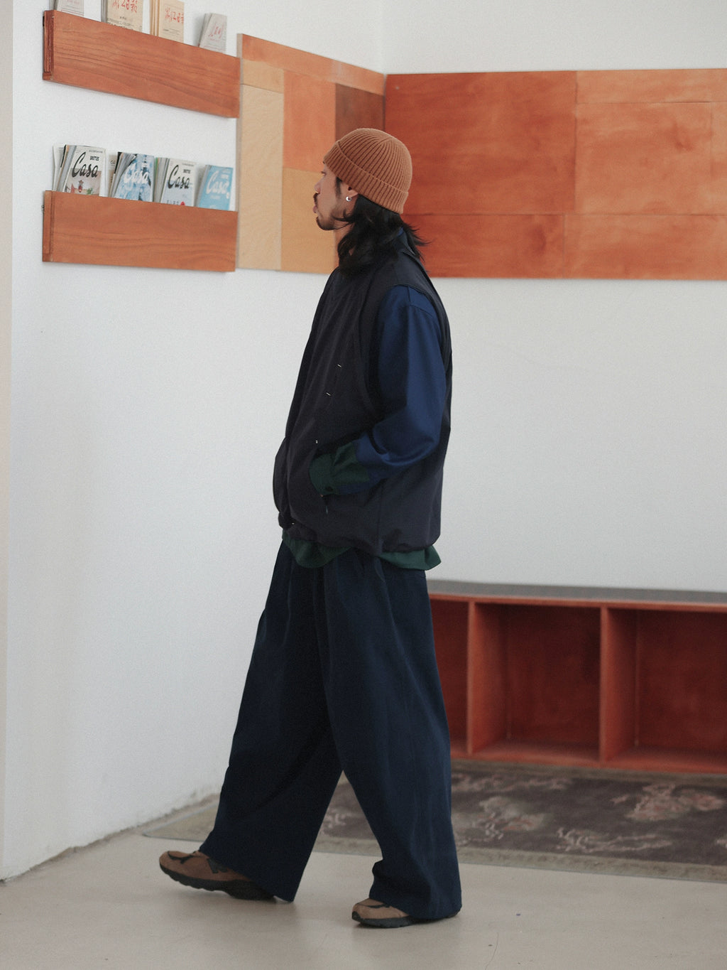 NOEARS Vintage V-neck Loose Sweater