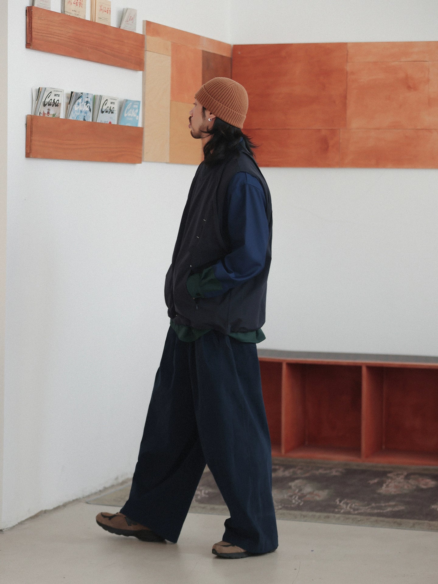 NOEARS Vintage V-neck Loose Sweater