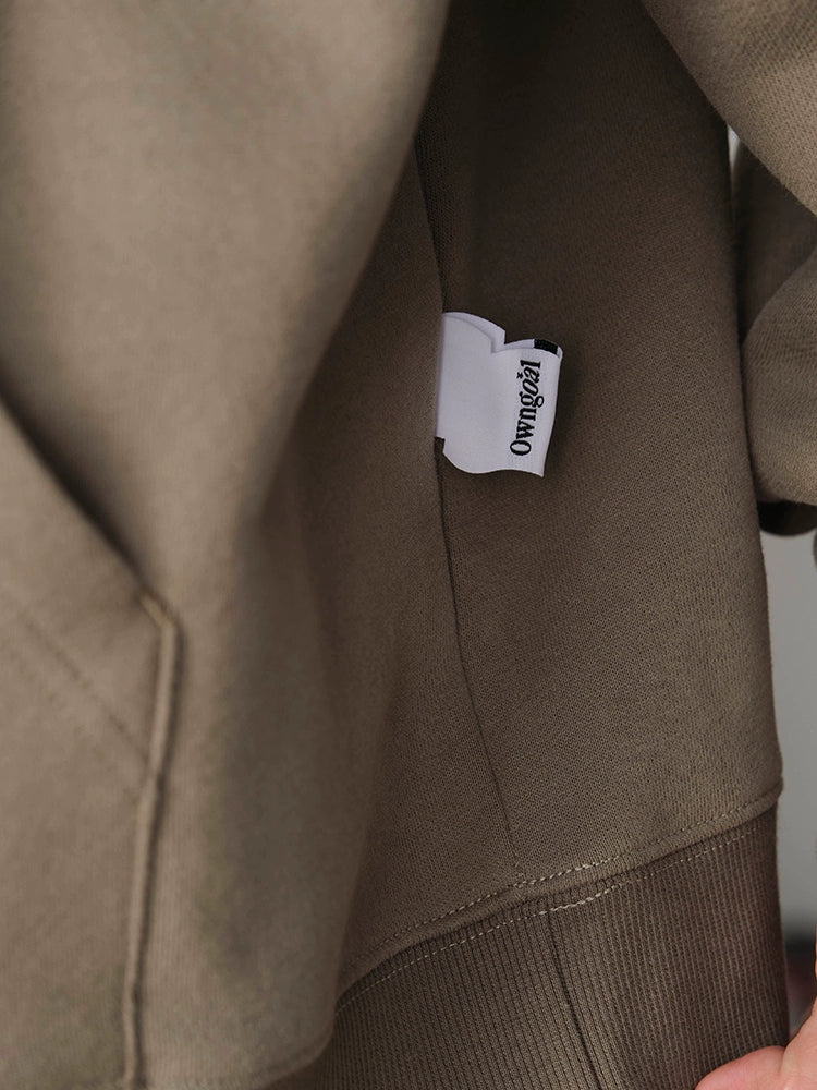 Battles Oolong Ball Embroidered Fleece Hooded Sweater