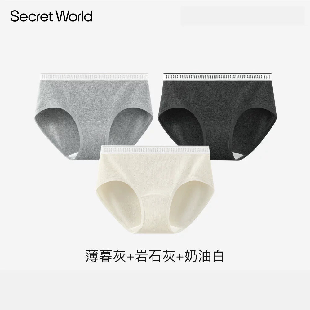 SecretWorld Mid-waist Breathable Briefs
