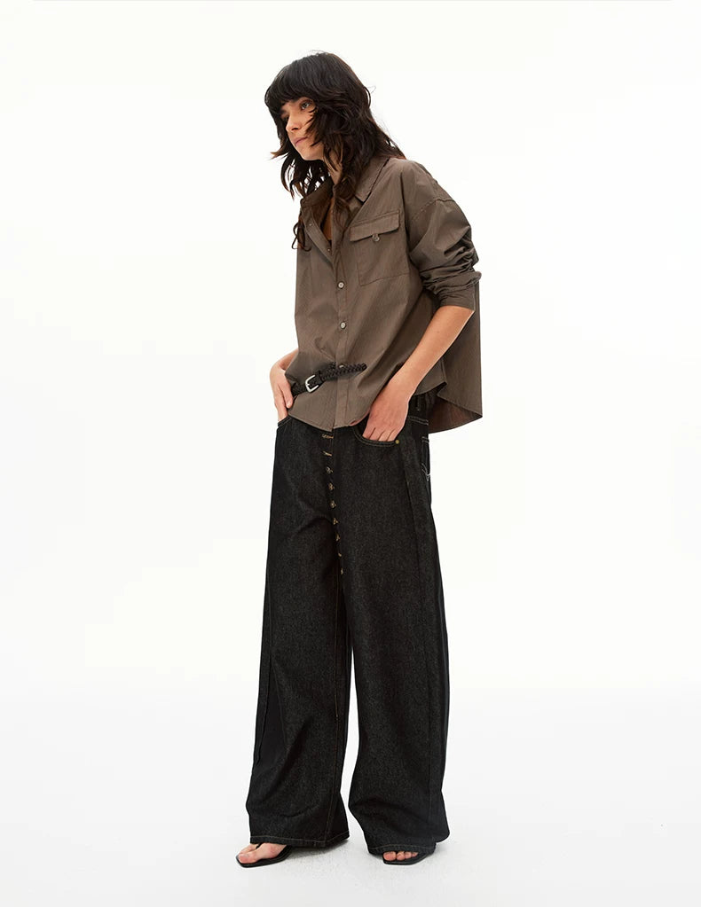 MADWITCH Loose Wide Leg Versatile Casual Pants