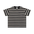 DESICCANT Striped Crew Neck Loose Tee