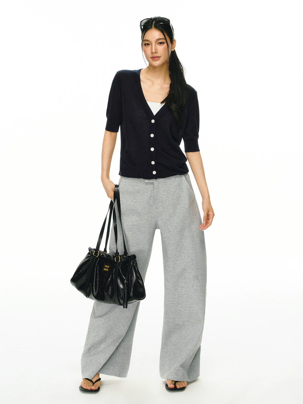 Ariseism Retro Wide-leg Scimitar Slacks