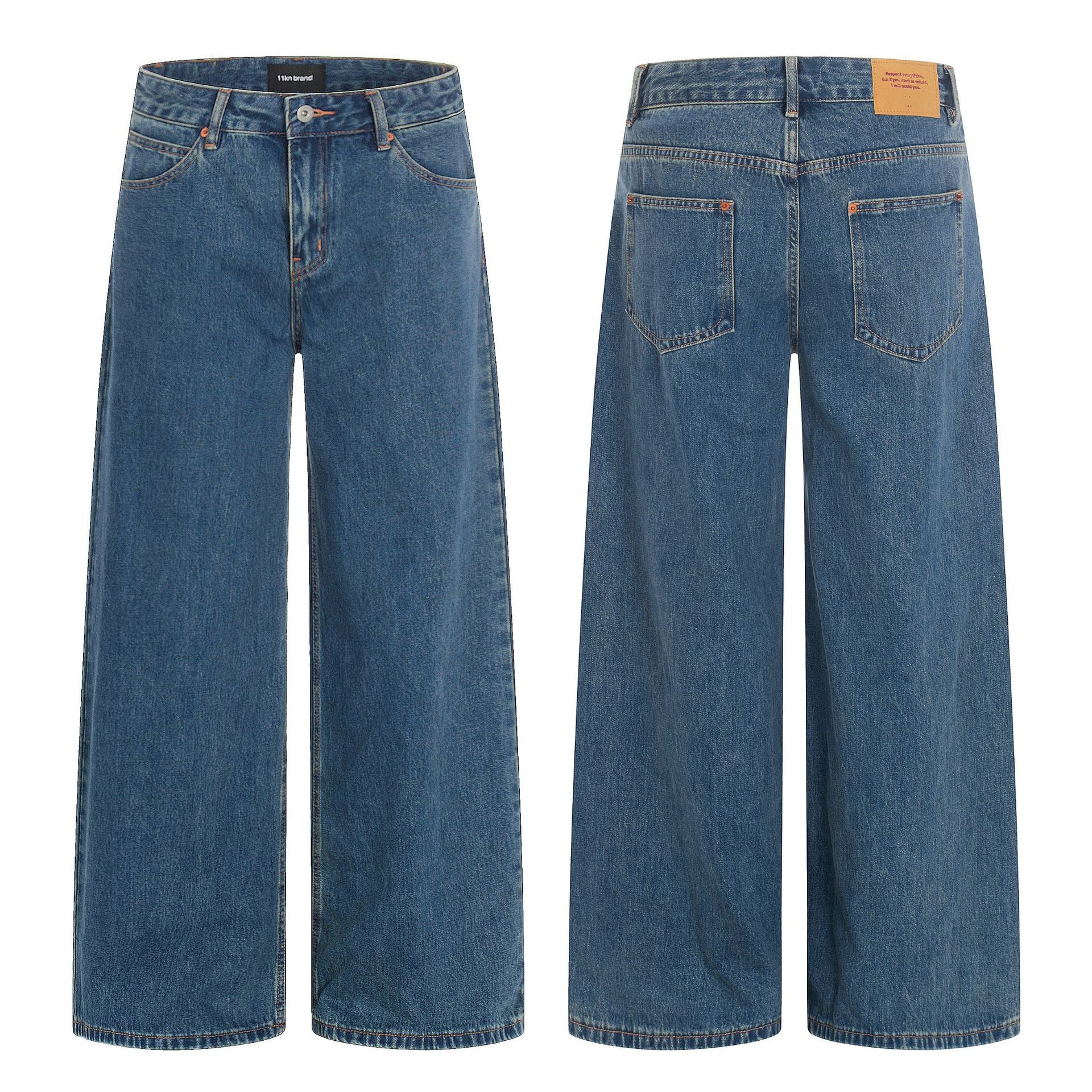 11KN Straight Loose Wide Leg Jeans