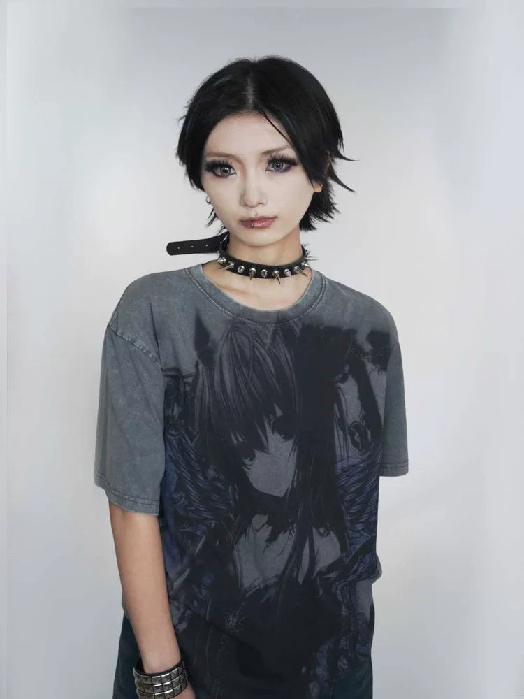 WEBBAR Batik Cotton Loose Tee