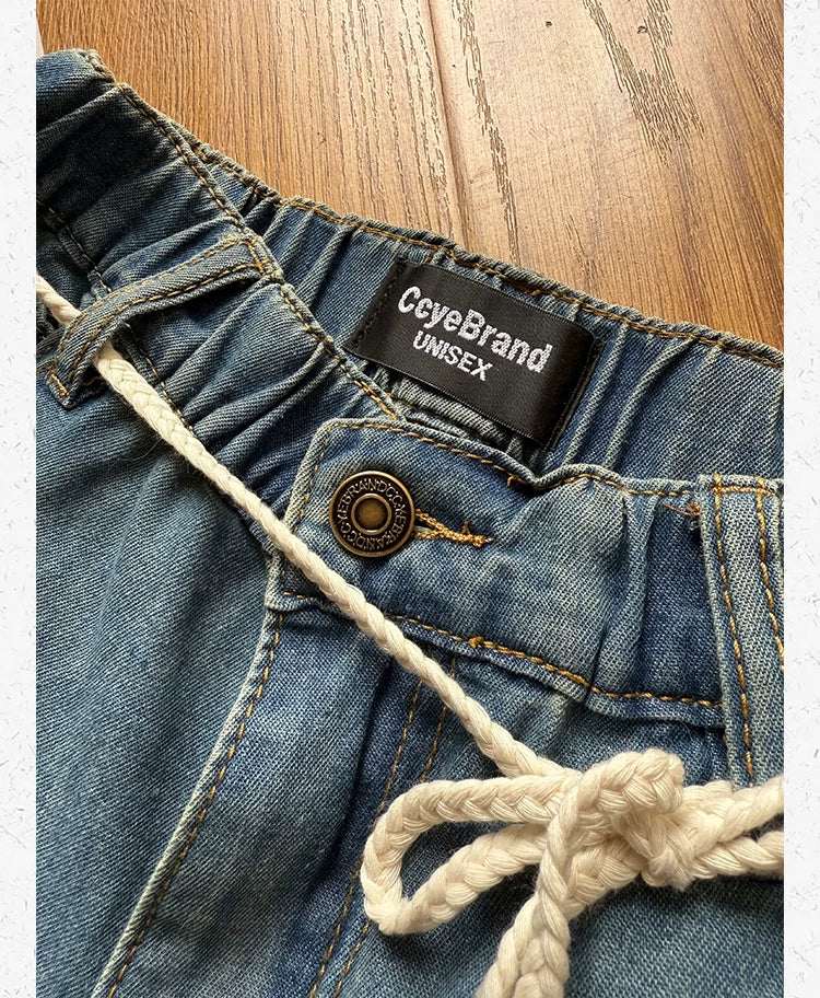 CCYE Soft Denim High Waist A-shaped Skirt