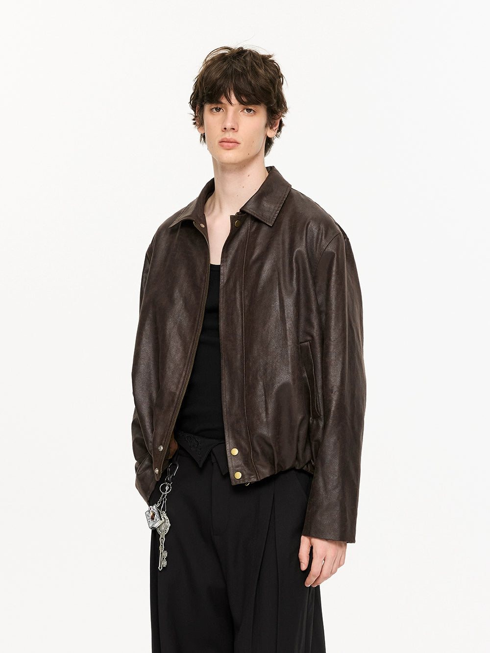 KREATE Contrasting Vintage Suede Jacket