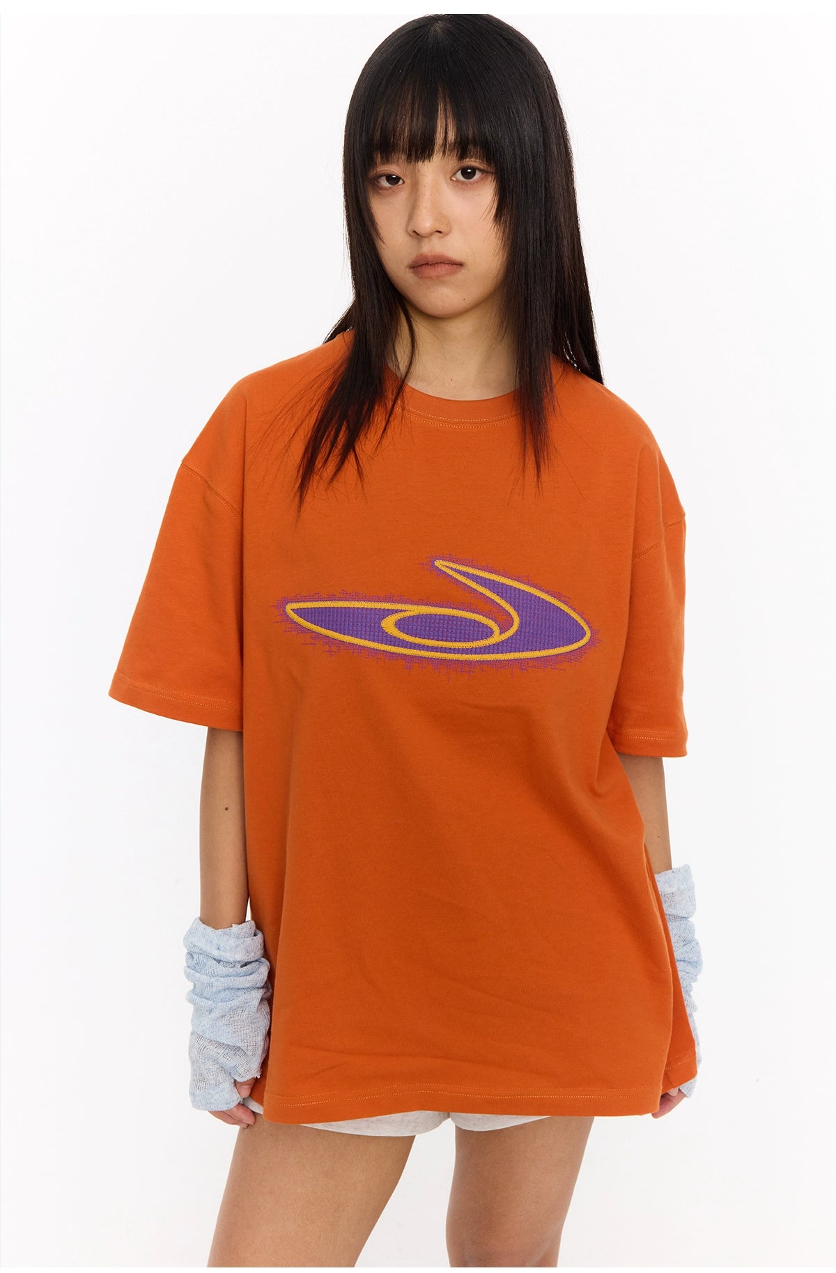 NewJNXSlogo Contrasting Color Embroidery Tee