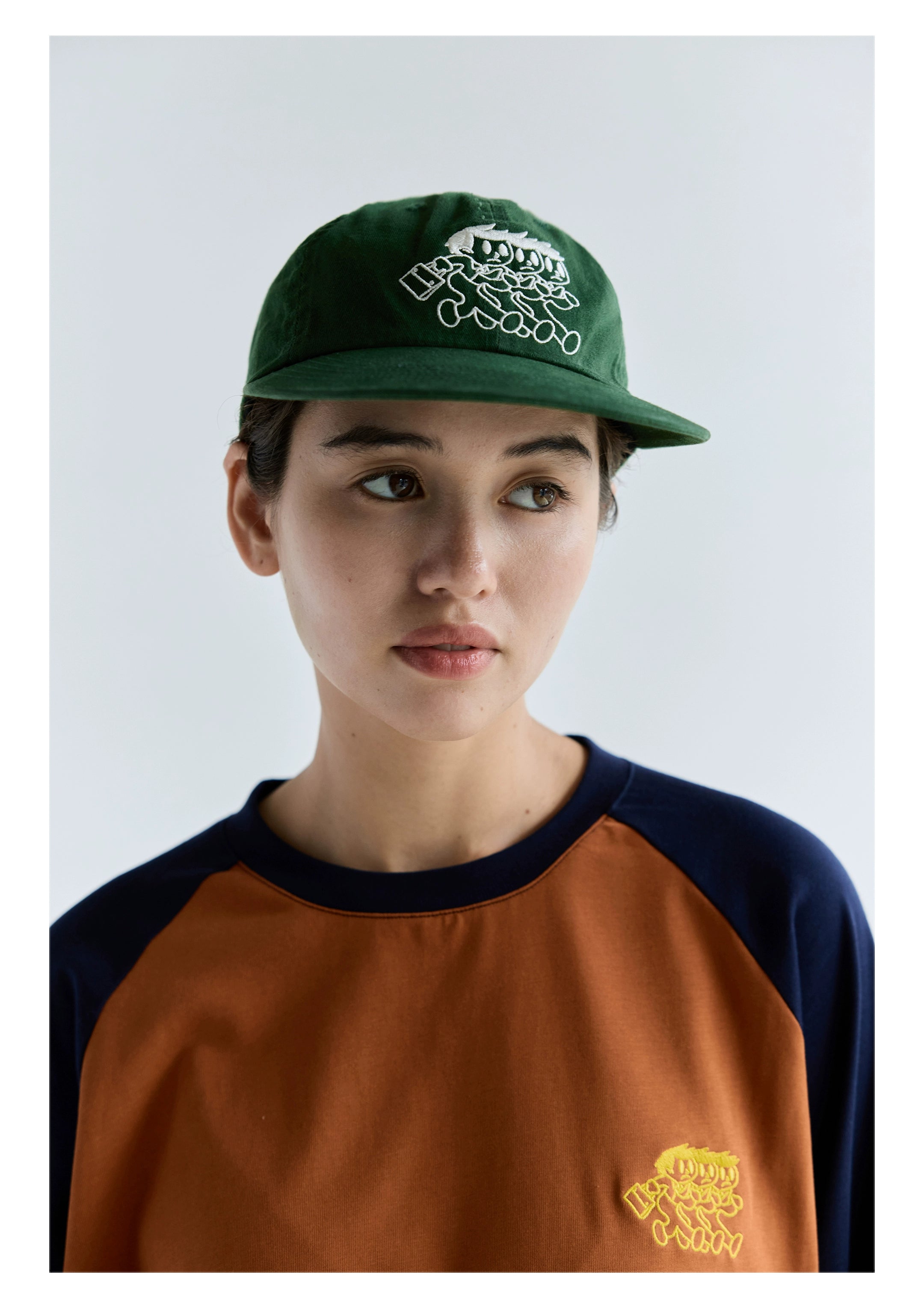 BENT IDEA Embroidered Washed Baseball Cap