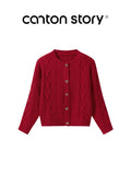 Cantonstory Atmosphere Loose Warm Knitted Sweater