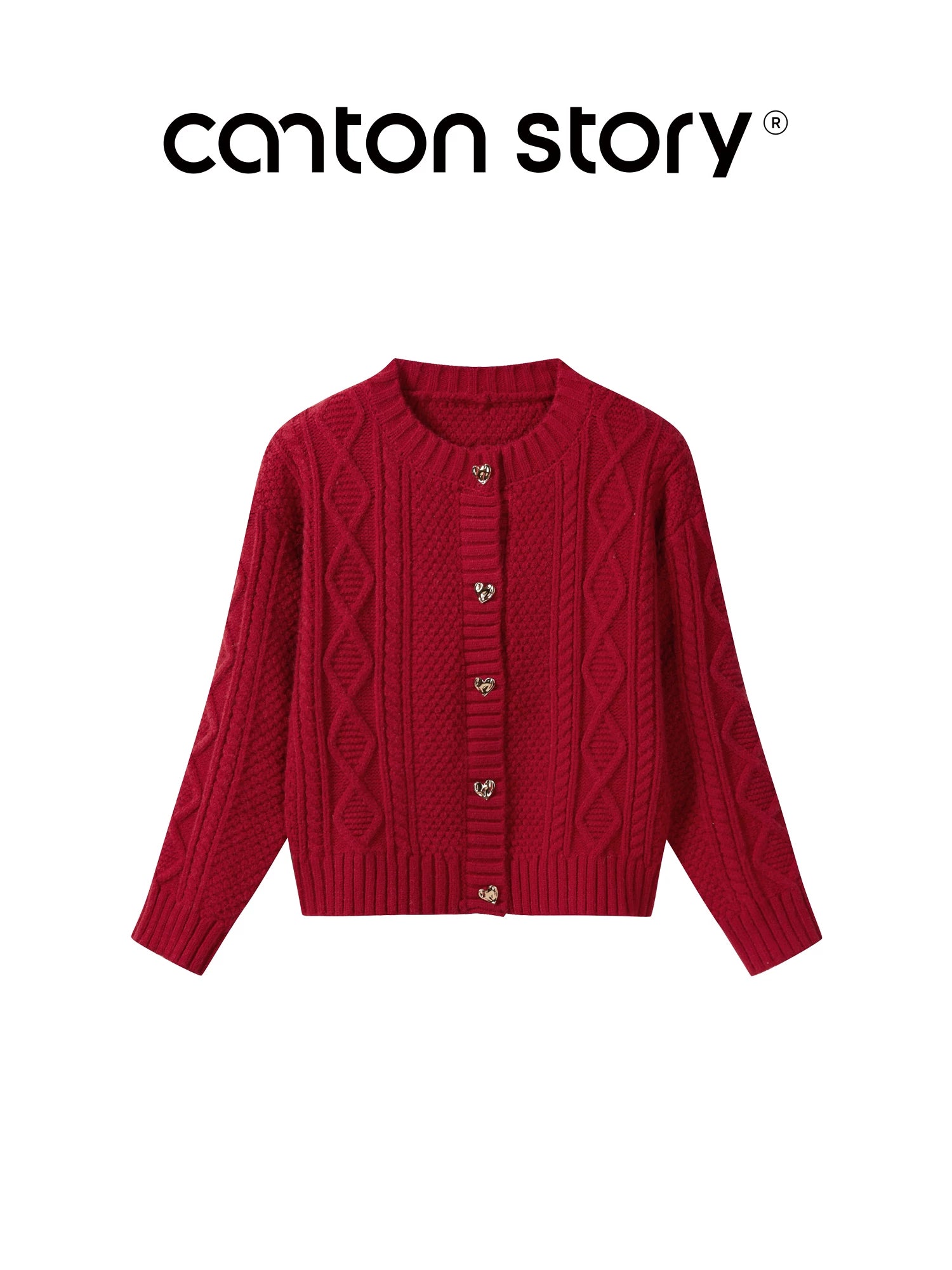 Cantonstory Atmosphere Loose Warm Knitted Sweater