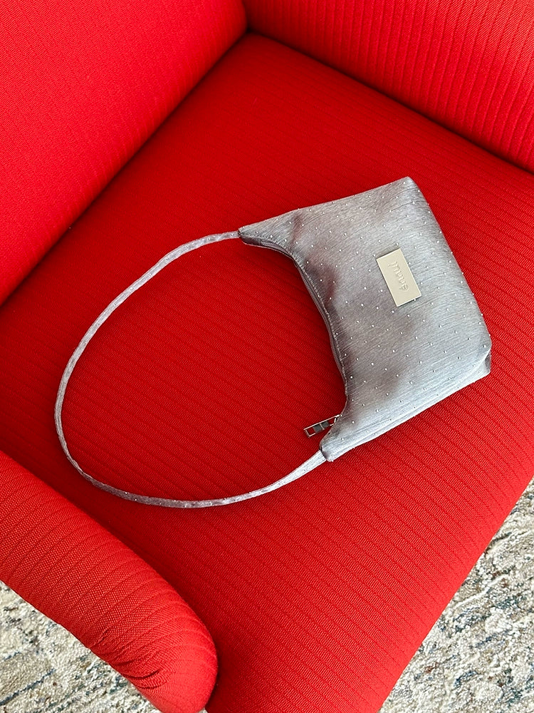 ENNUI Mesh Hot Drilling Transparent Underarm Bag