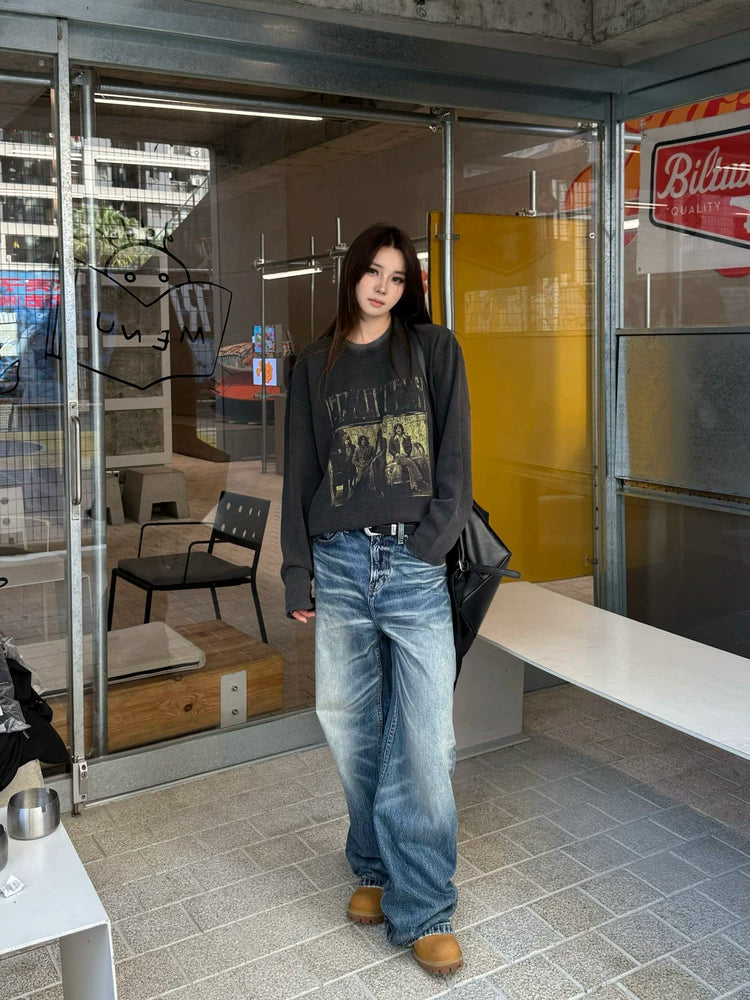 AMBSOM Old Waffle Long Sleeve