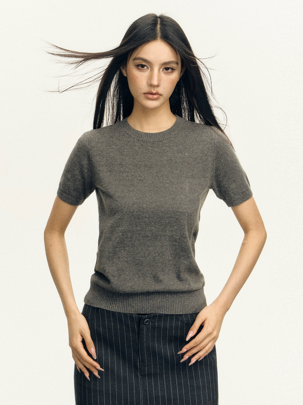 Ariseism Vintage Crew Neck Knitted Tee
