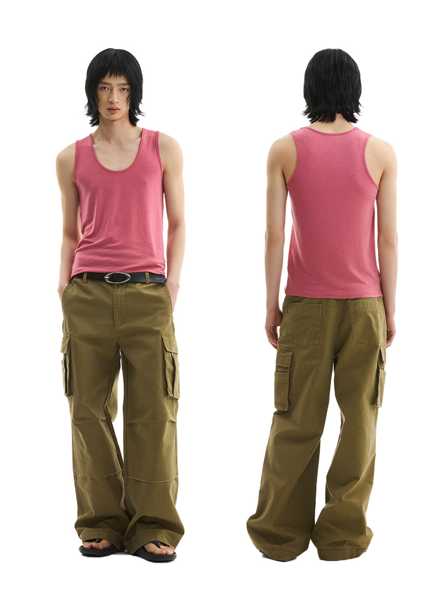 FUNKYFUN Tencel Light and Comfortable Tank Top