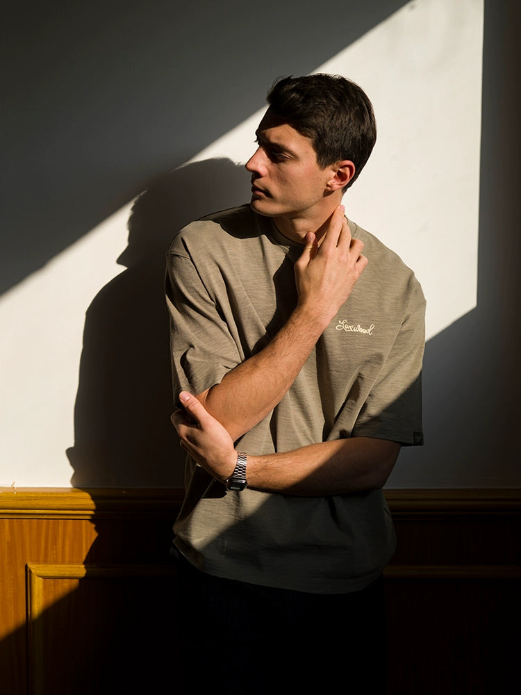 SIMWOOD Embroidery Casual Versatile Tee