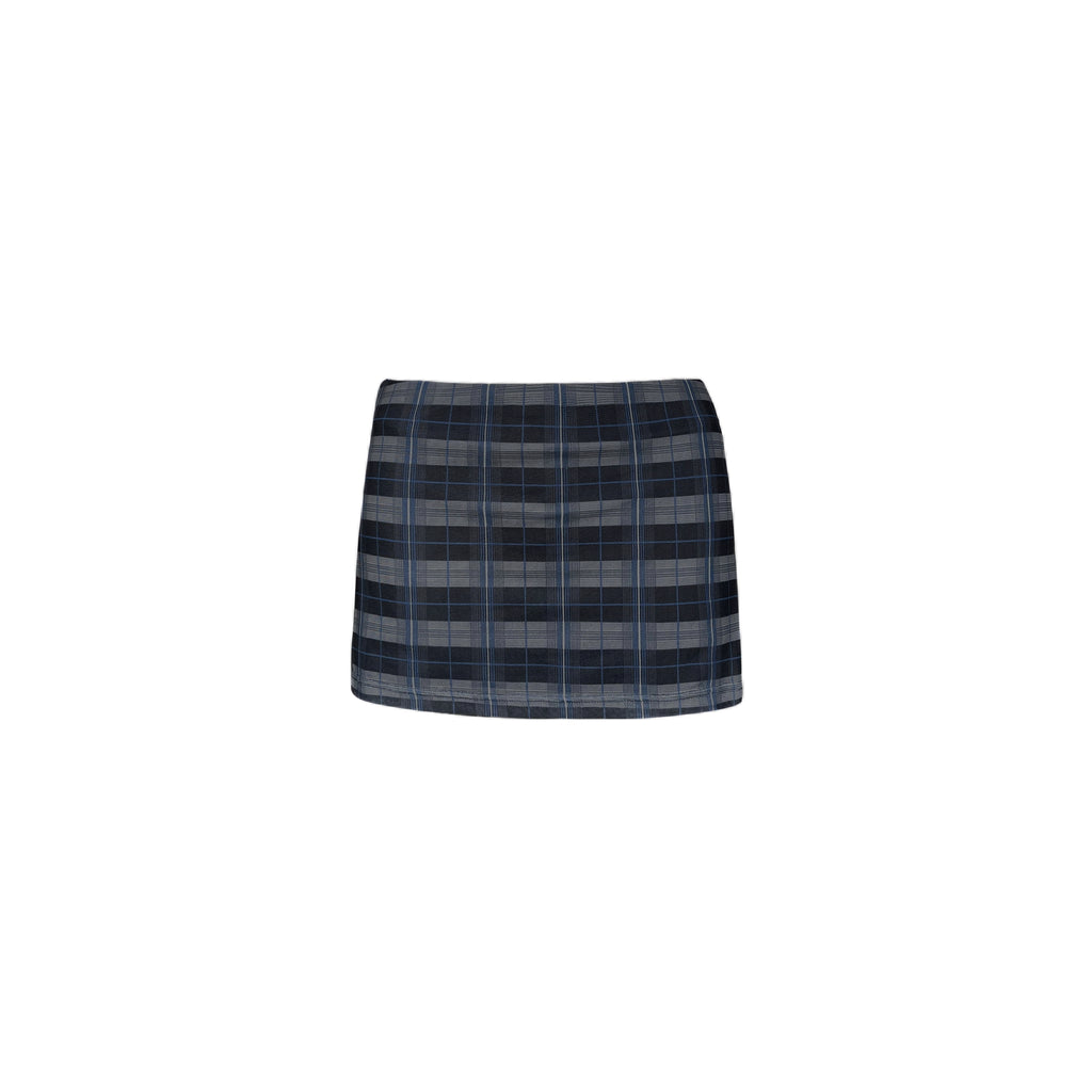 Jim Kennet Low-rise Plaid Anti-light Skirt