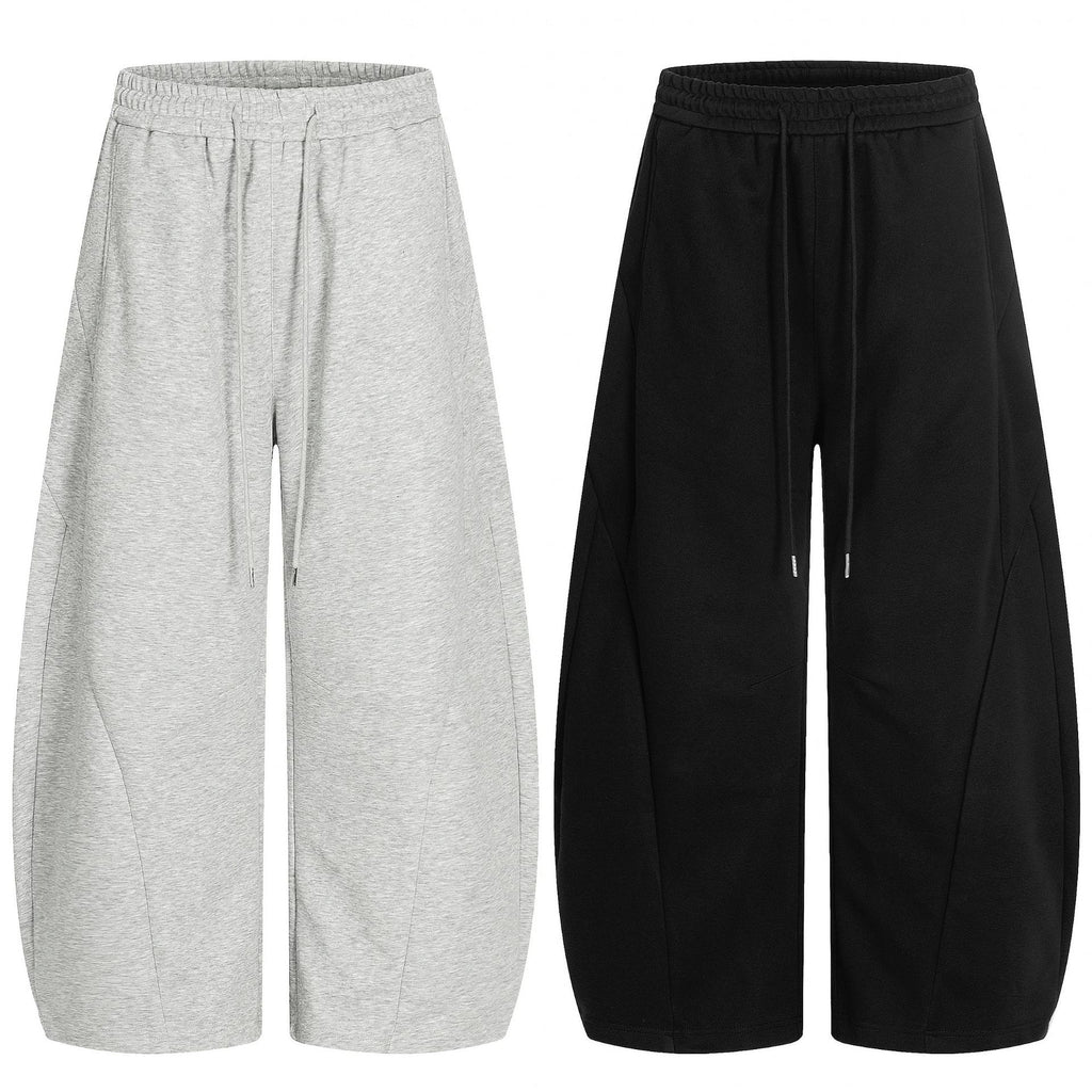 11KN Sports Wide Leg Loose Drawstring Skinny Sweatpants