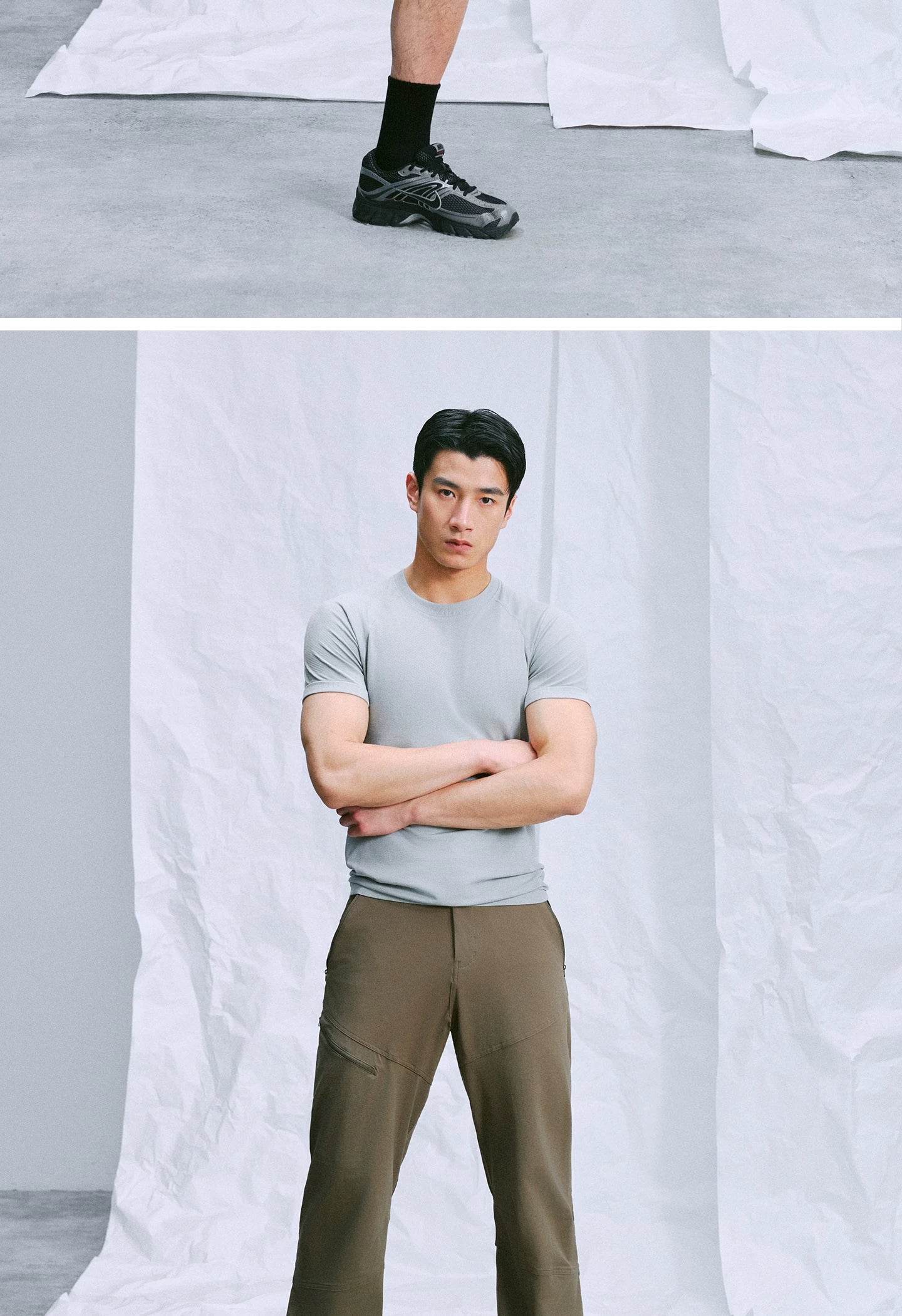 NO LOGO Moisture Absorption Quick Drying Breathable Sports Tee