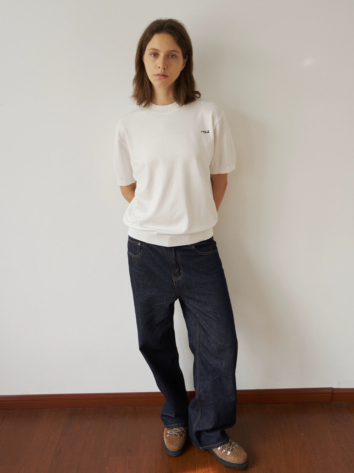 NOSD Casual Shoulder Knitting Tee