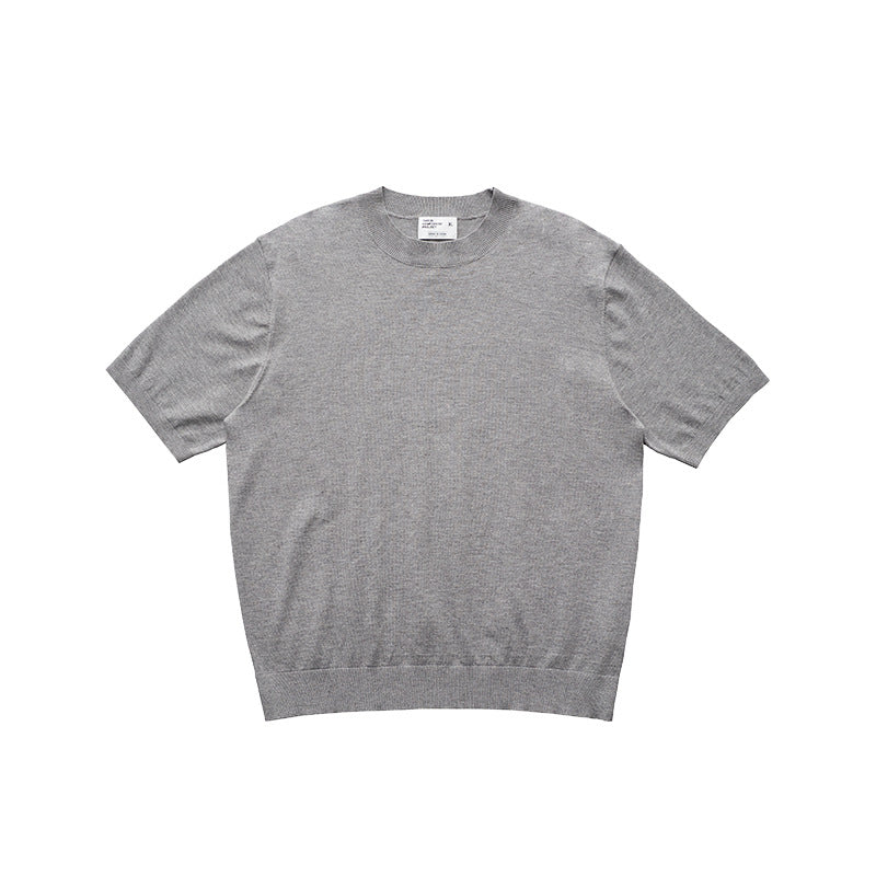 UNF Front Shoulder Turtleneck Knitted Tee