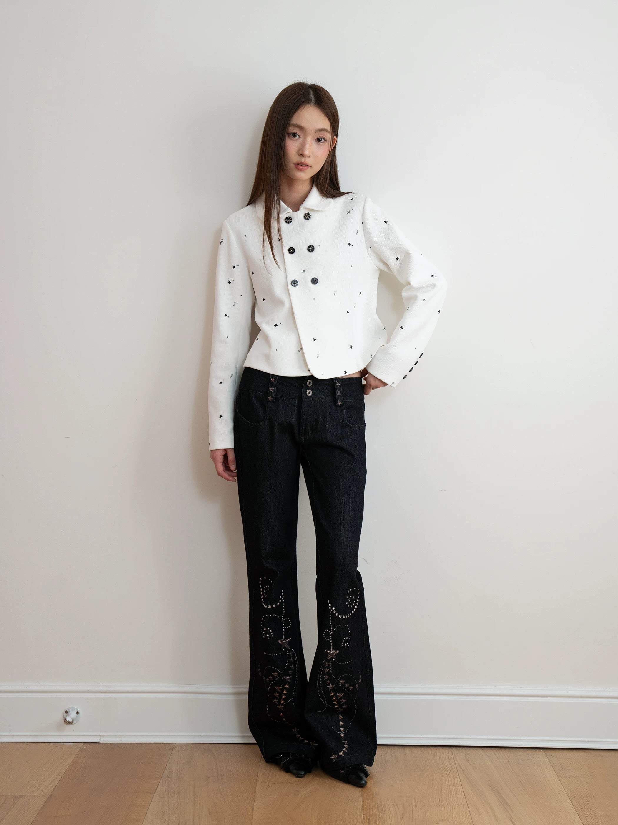 THELIGHT Star Floral Slim Jacket