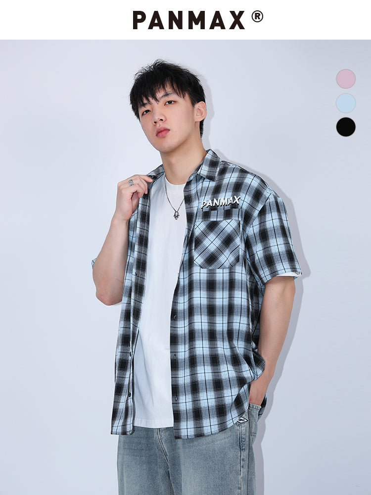 PANMAX Plaid Guochao Loose Shirt