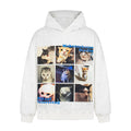 Kenvibe Vintage Cartoon Print Hooded Sweater