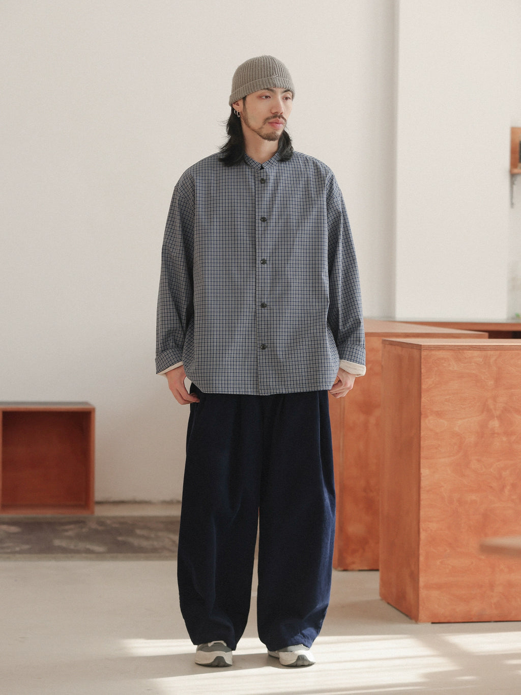 NOEARS Straight Loose Corduroy Slacks