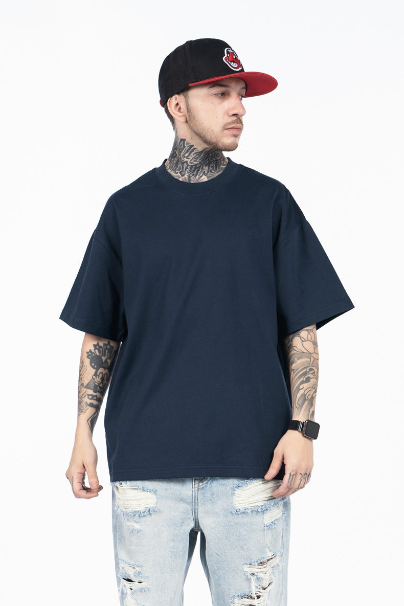 SUPER WAY Loose Crew Neck Versatile Tee