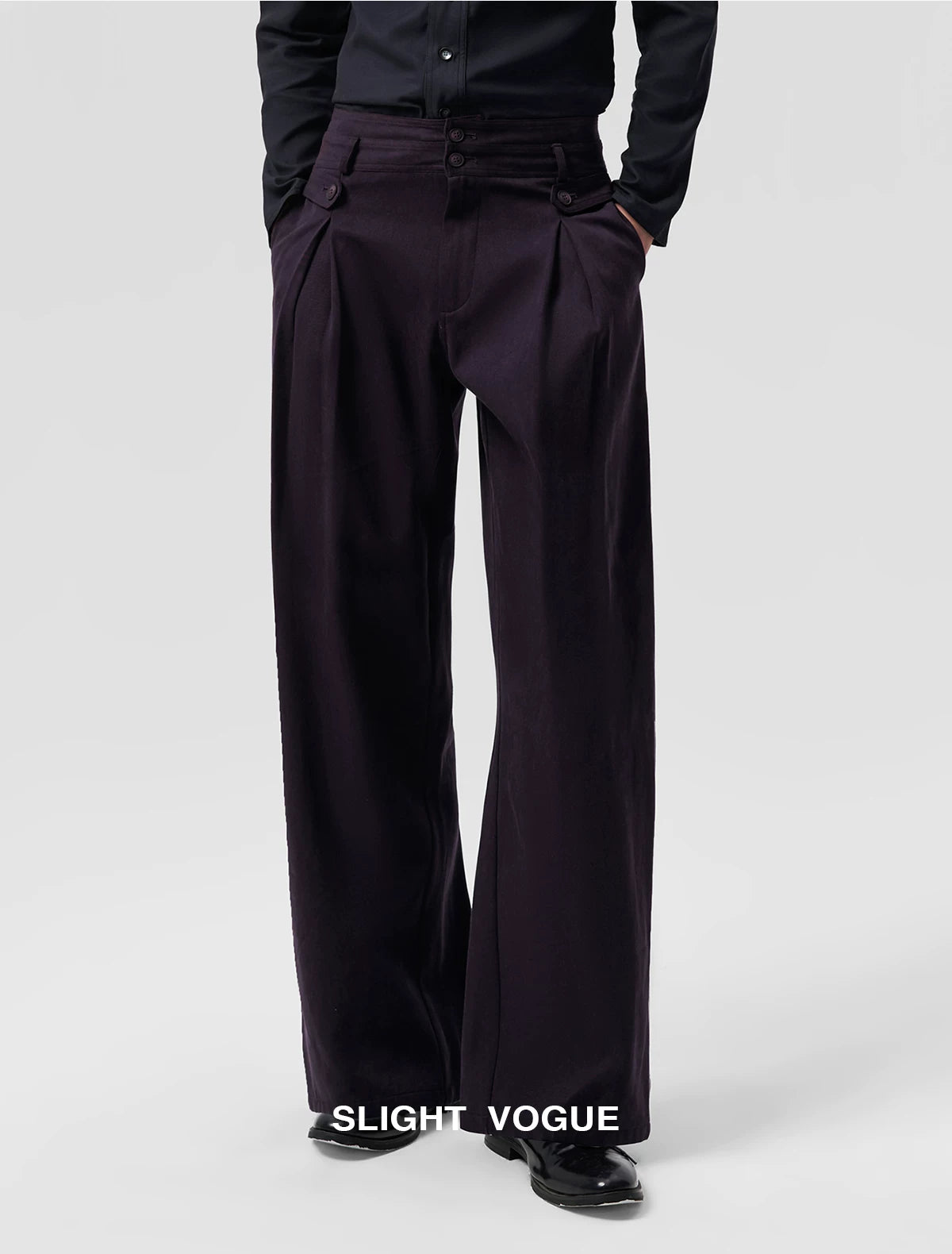 Slight Vogue Pleated Versatile Casual Pants