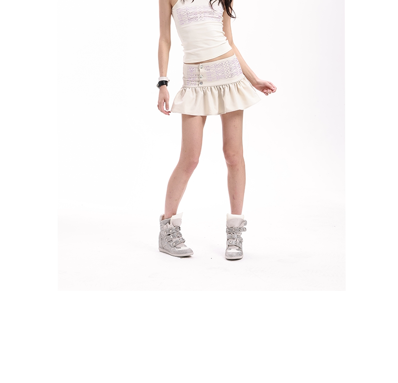 DETW Slim Wide Waist Head Versatile Skirt