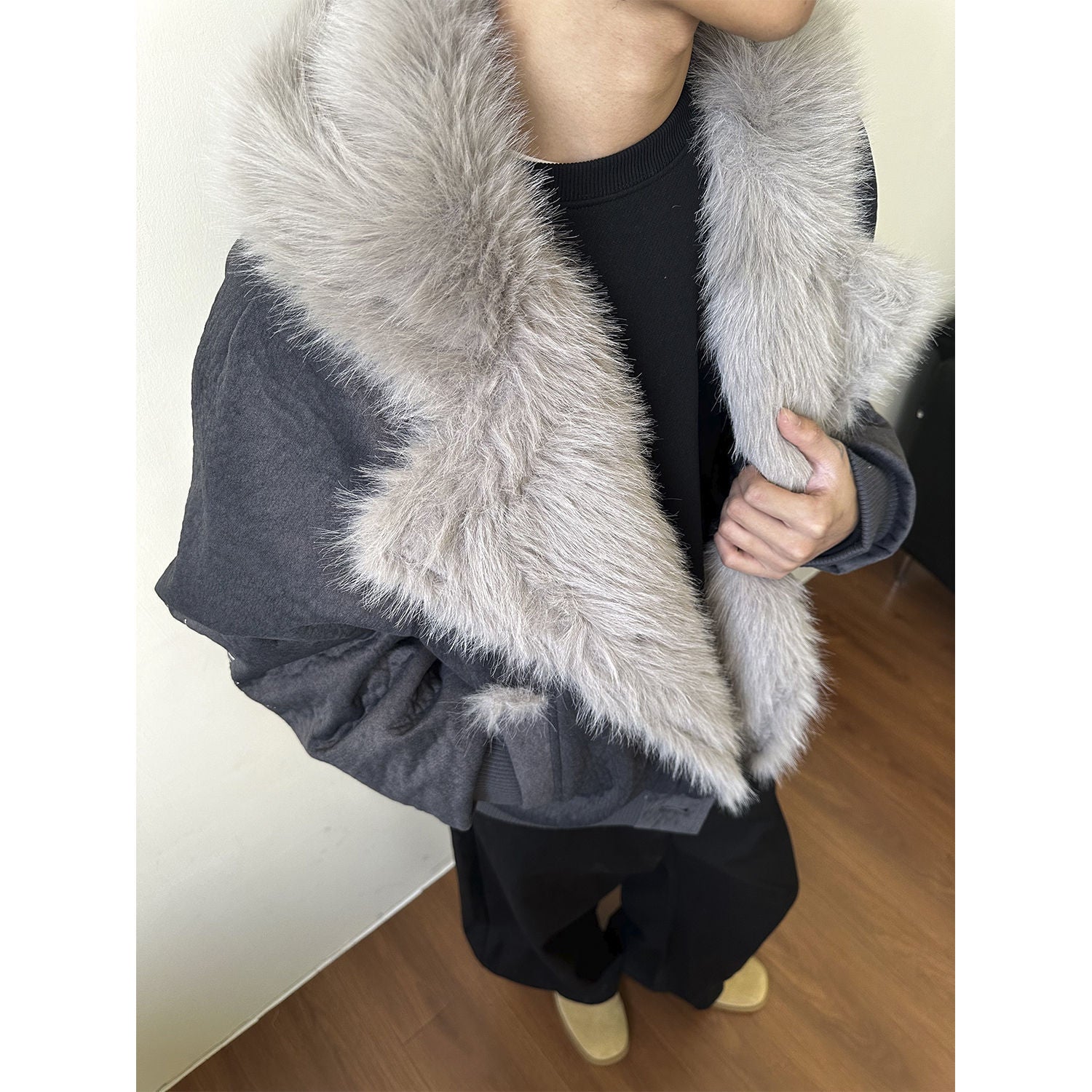 EME Thickened Thermal Seat Mountain Carving Retro Jacket