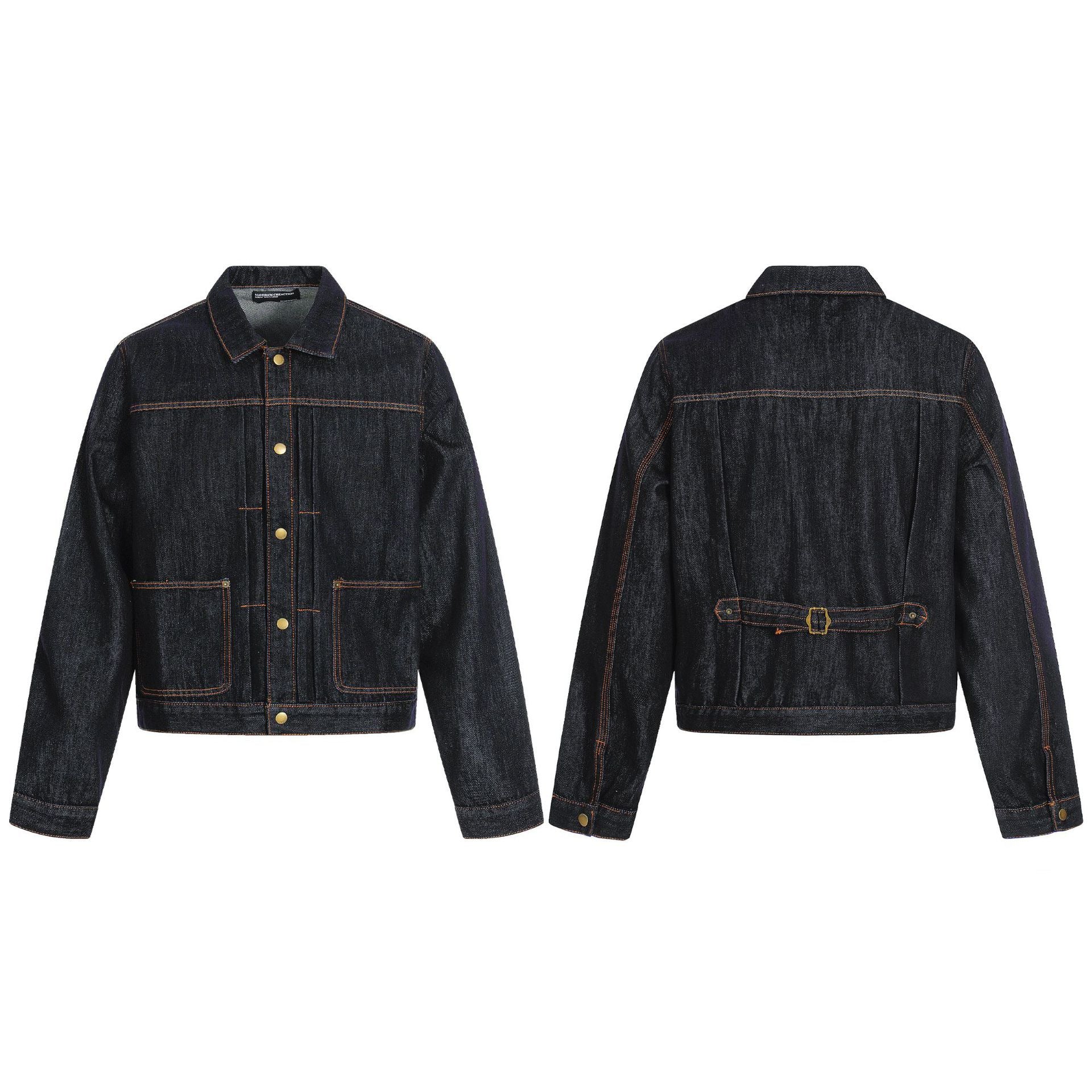 11KN Vintage Denim Lapel Jacket