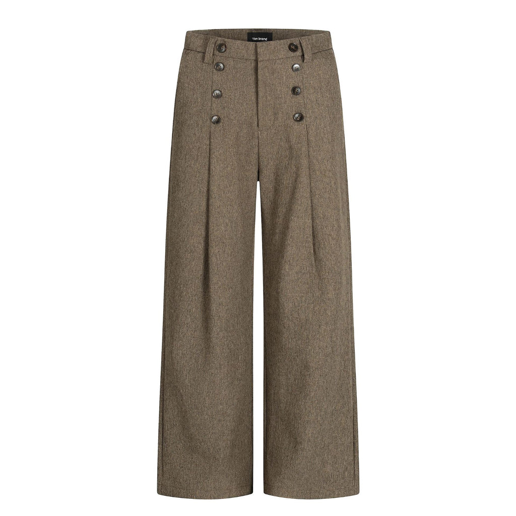 11KN Retro Pleated Loose and Thin Trousers