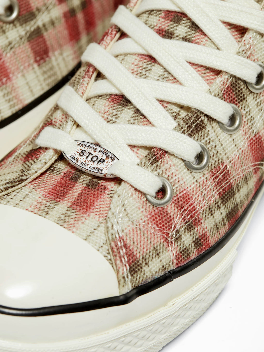 TREclub Retro Plaid Contrasting Espadrilles
