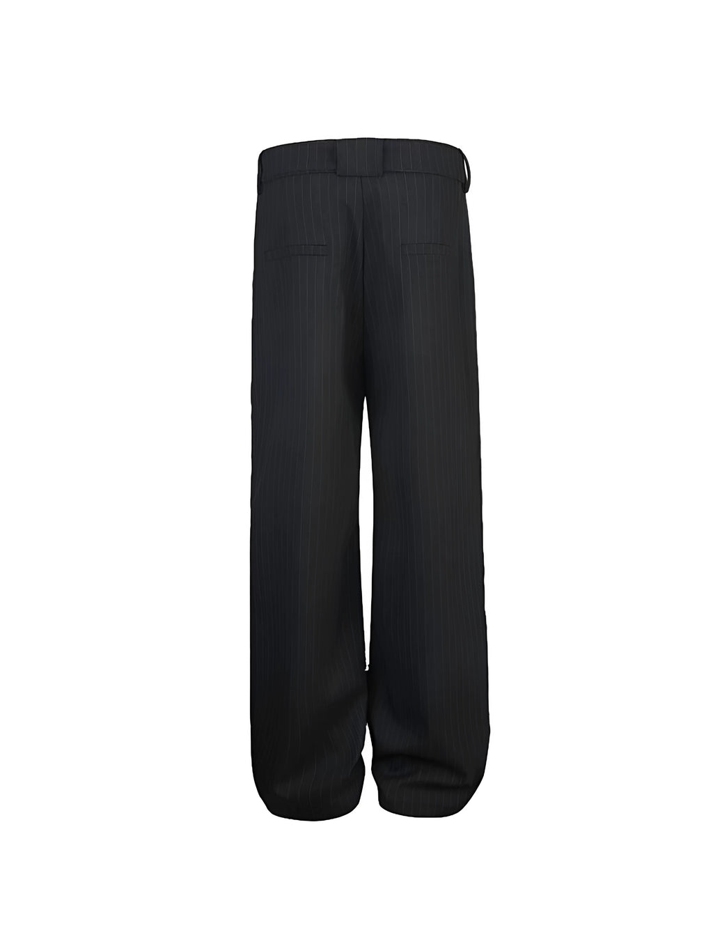 EME Striped Niche Loose Straight Thin Trousers