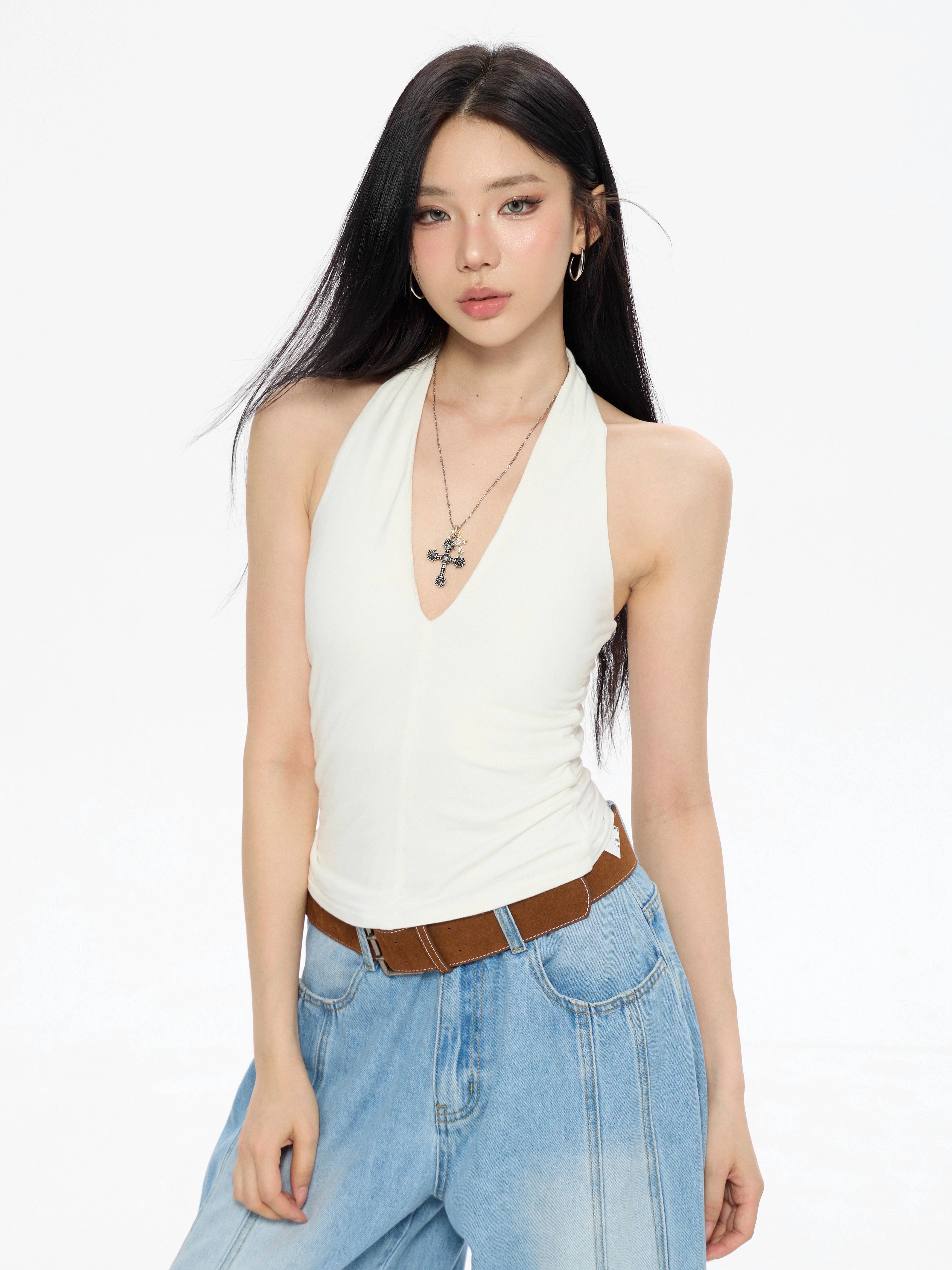 Zero Neck Slim Fit Vest Sling