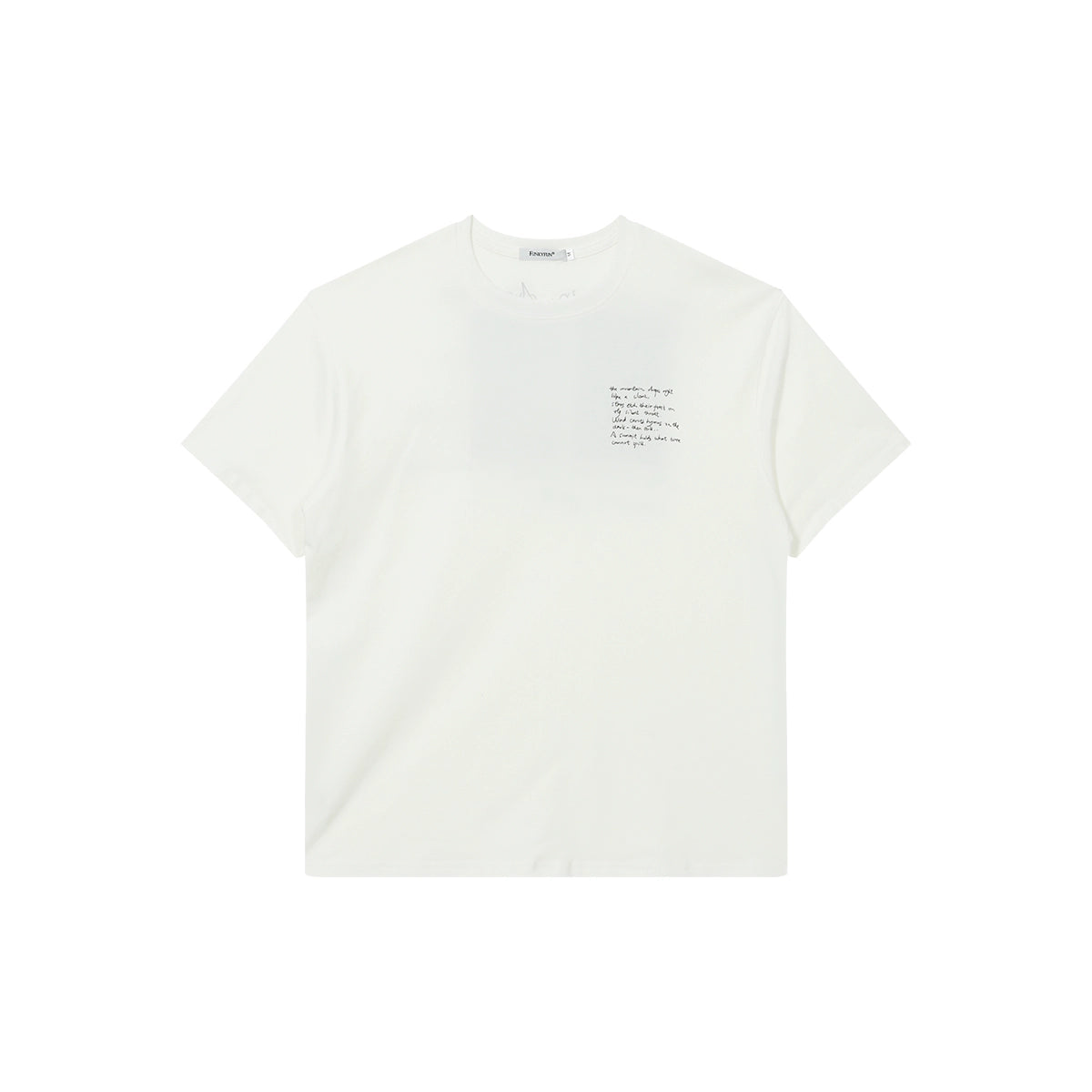 FUNKYFUN Digital Printing Plant Slogan Loose Tee