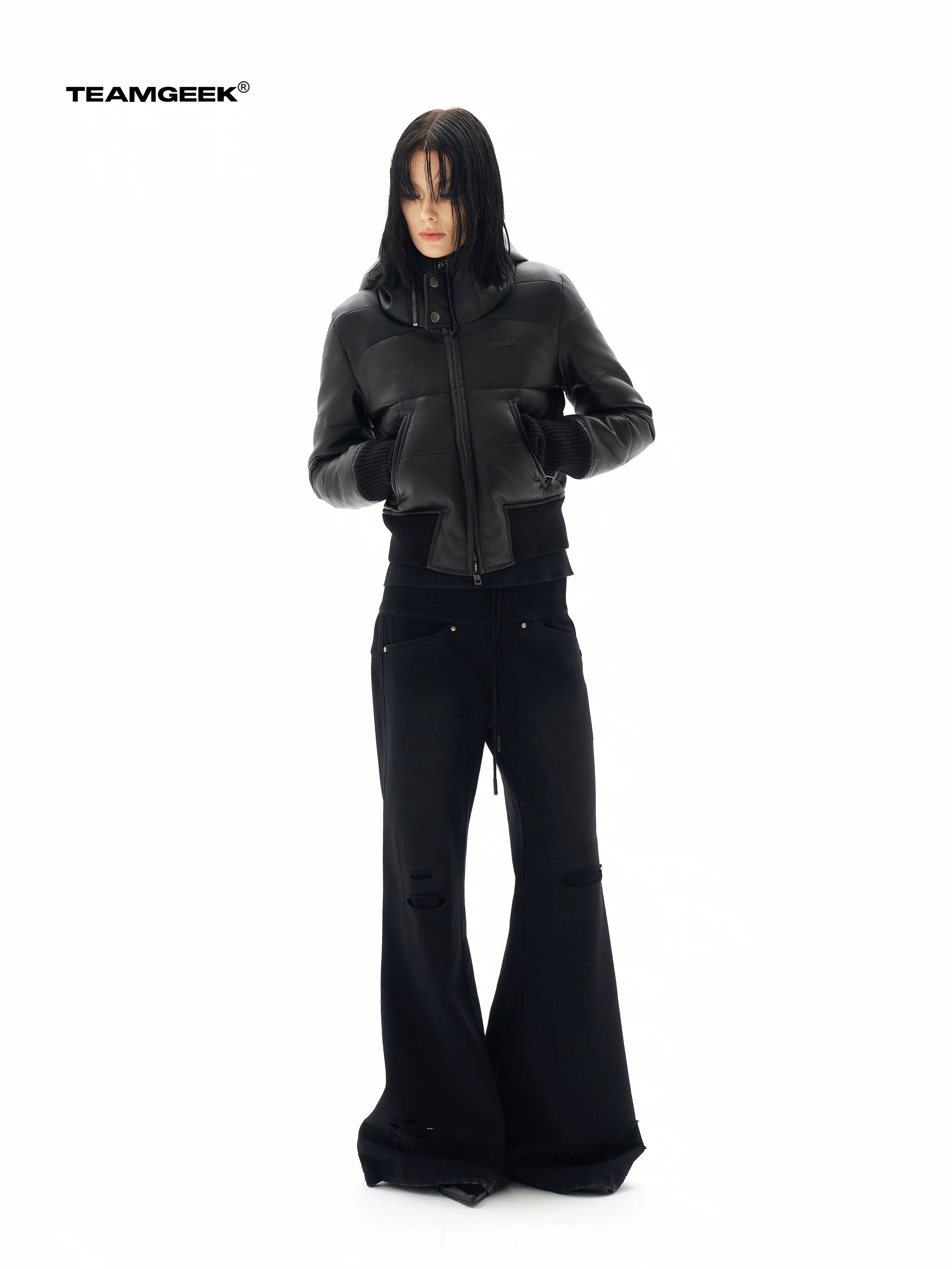 TEAMGEEK Mid-rise Loudspeaker Sports Casual Sweatpants