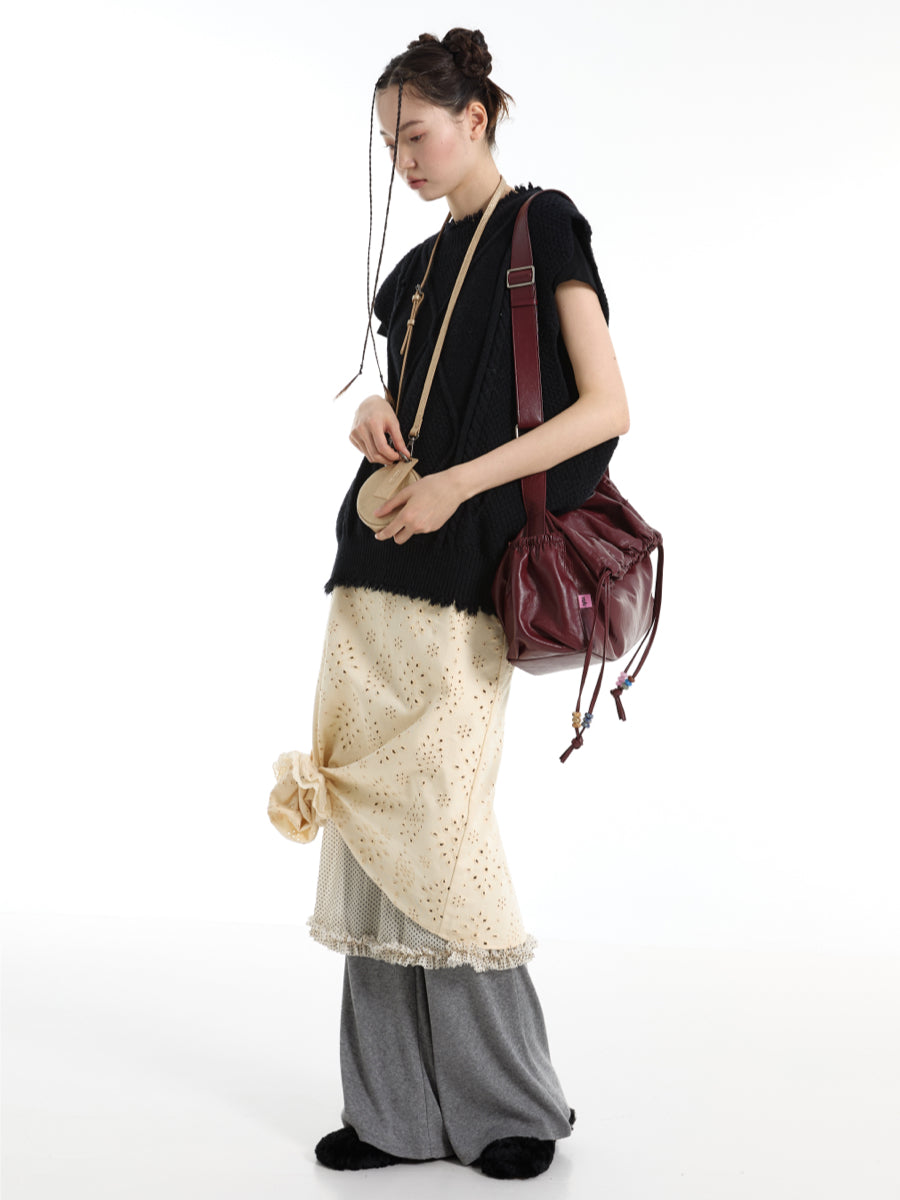 DirtySix Mani stacked bag contrasting natural stone Bag