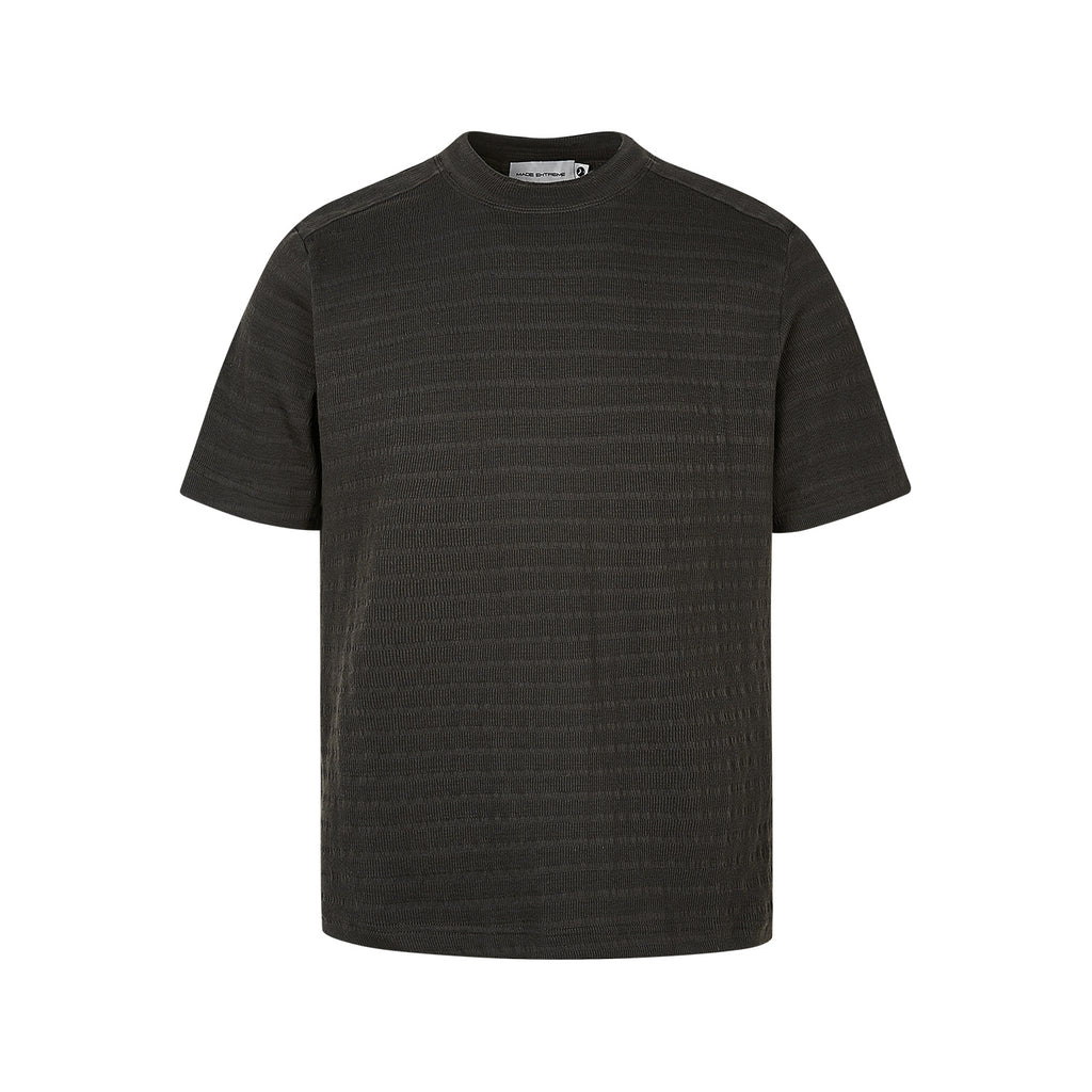 ”Clearance"MADEEXTREME static luxury blend jacquard crew neck tee
