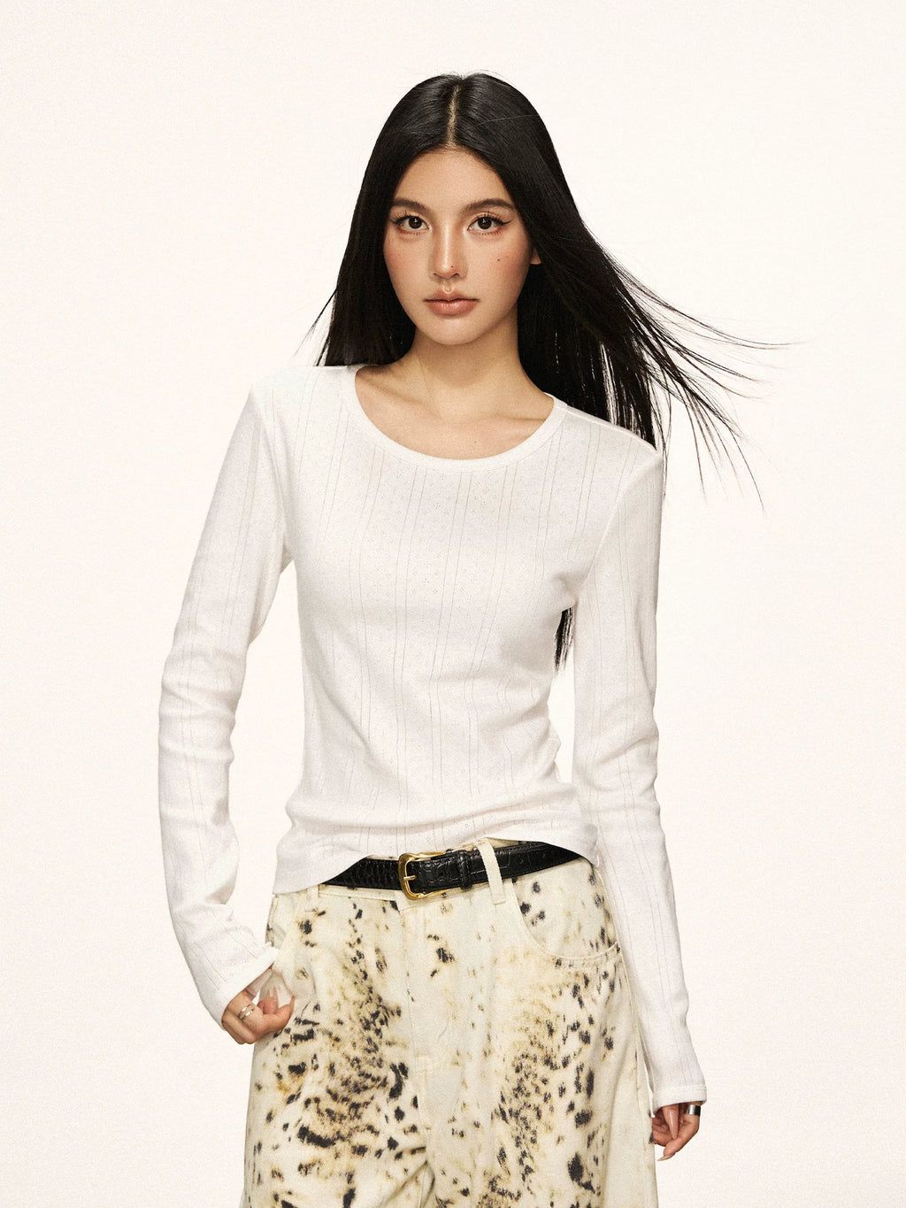 Cherry Melody Premium Sense Jacquard Thin Long Sleeve